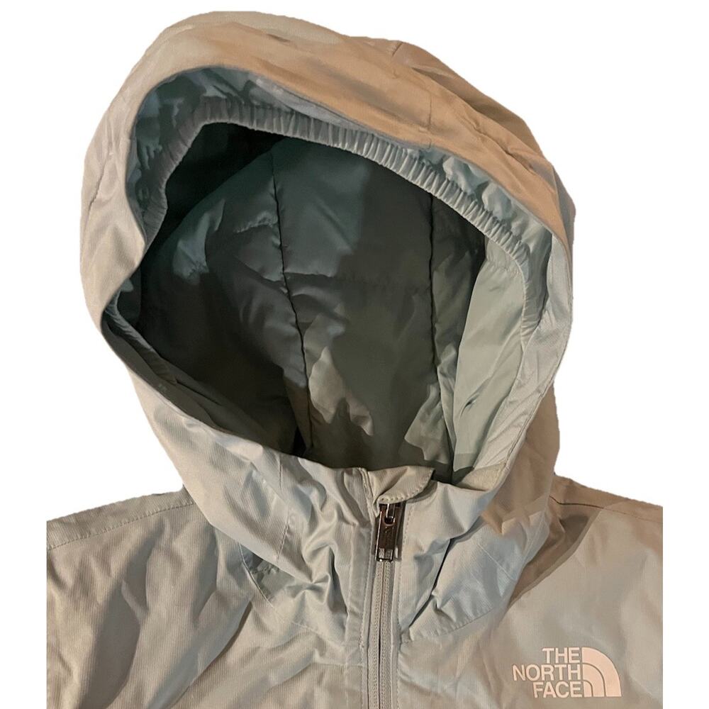 North face Girls Winter Coat 7/8 Ski Jacket Green/Blue - Picture 2 of 6
